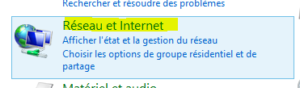 Options réseau et Internet