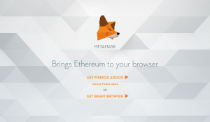 Metamask extension pour navigateur permettant d'accéder aux applications décentralisées