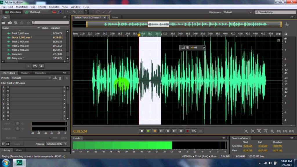 Edition de fichiers FLAC sur Adobe Audition