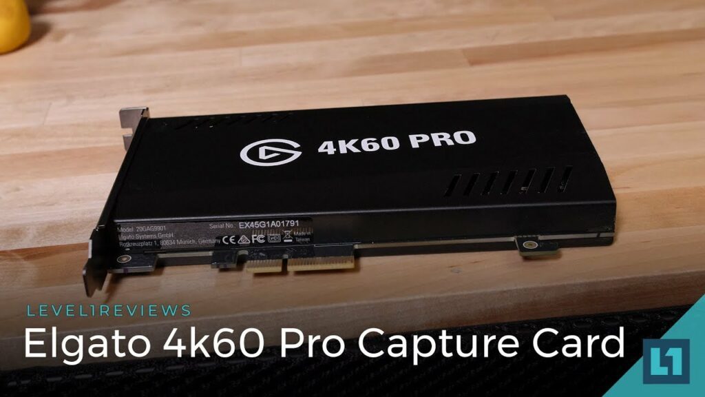 Boîtier d’acquisition vidéo PCI Elgato 4K60 Pro. Carte de capture vidéo 4K