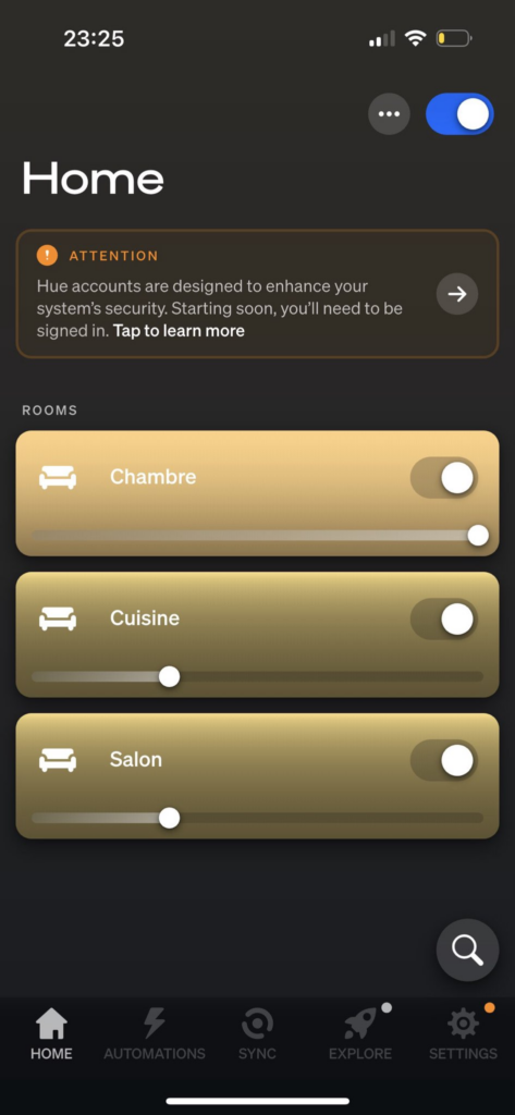 Application Philips Hue