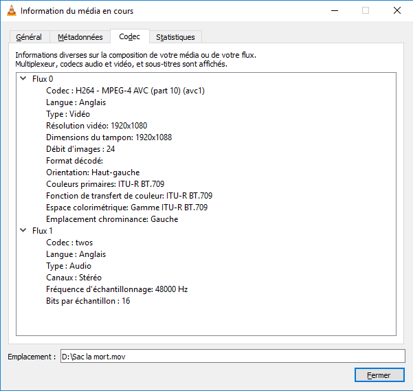 Pourquoi il ne faut pas télécharger en DivX 5 meta donnees video mov h264