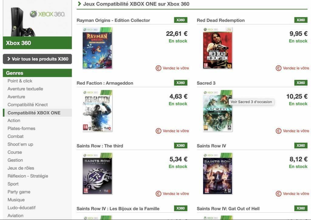 Gamecash : achat de jeux vidéo d'occasion 5 catalogue jeu occasion gamecash