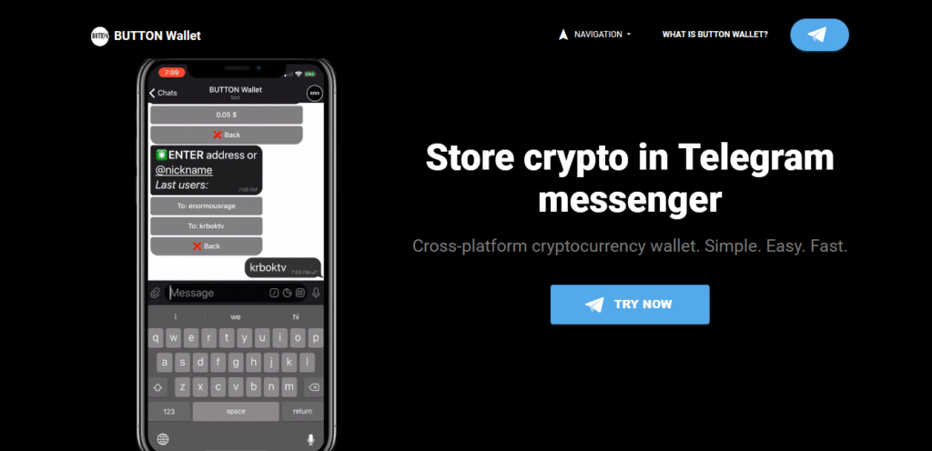 Button Wallet par Telegram est disponible en bêta 3 button wallet telegram