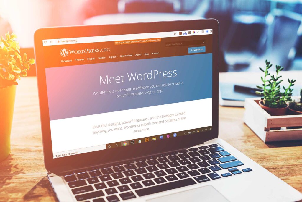 Page officielle de WordPress