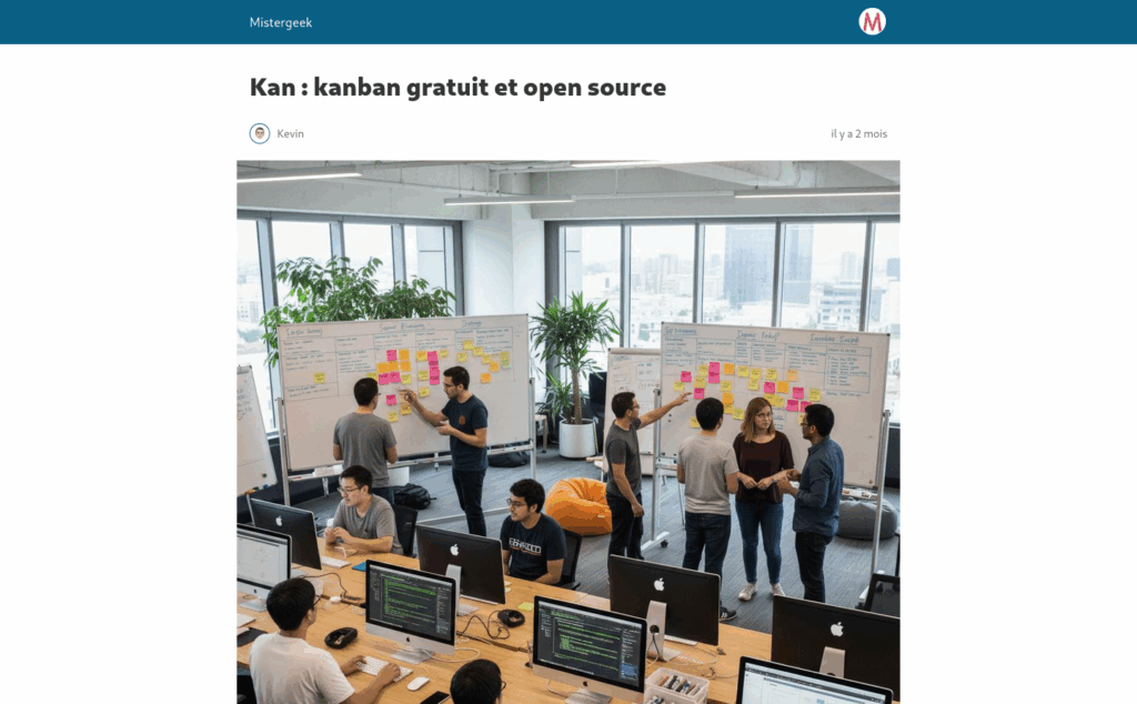 Page du site Mistergeek avec AMP